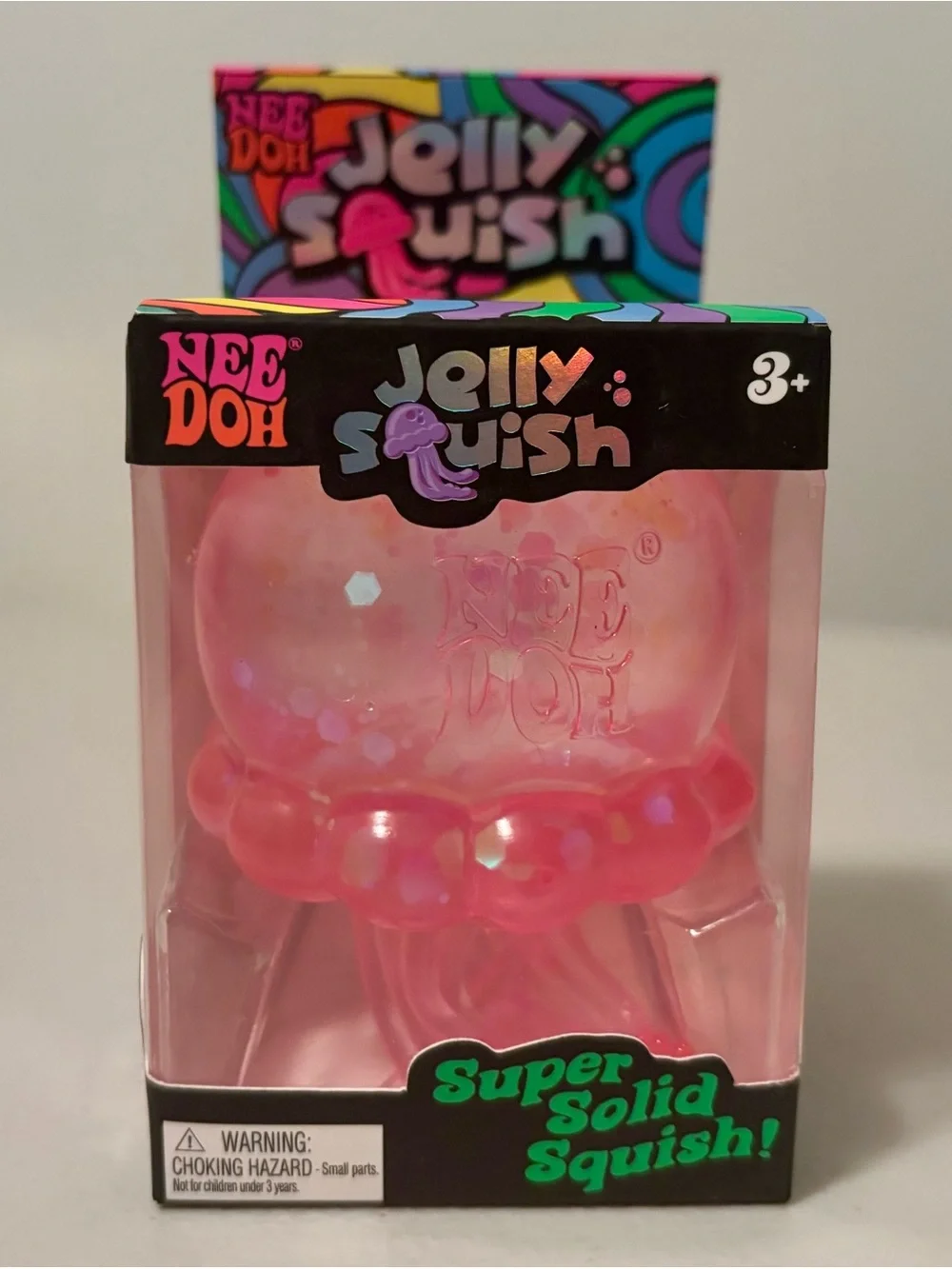 NeeDoh Jelly Squish Super Solid Squish - Pink